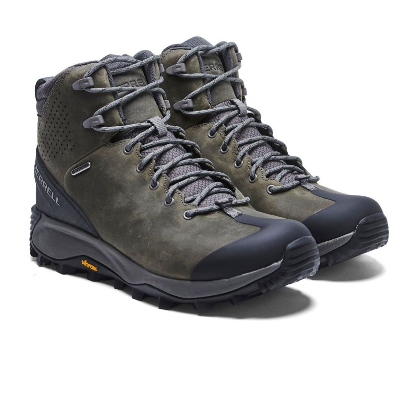 Bottes Merrell Thermo Glacier Mid Waterproof Vert Olive Homme | R.H.RNPW